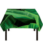 Green Tropical Banana Palm Leaf Print Tablecloth