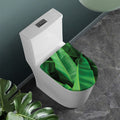 Green Tropical Banana Palm Leaf Print Toilet Lid Cover
