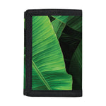 Green Tropical Banana Palm Leaf Print Trifold Wallet