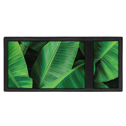 Green Tropical Banana Palm Leaf Print Trifold Wallet