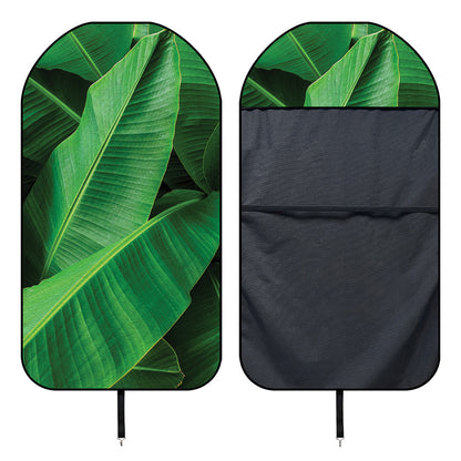 Green Tropical Banana Palm Leaf Print Waterproof Car Seat Cover