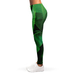 Green Tropical Banana Palm Leaf Print Women's Leggings
