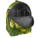 Green Tropical Banana Pattern Print Backpack
