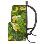 Green Tropical Banana Pattern Print Backpack