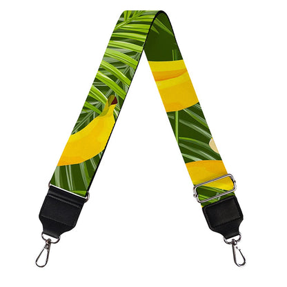 Green Tropical Banana Pattern Print Bag Strap