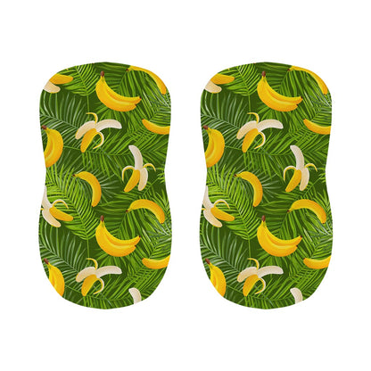 Green Tropical Banana Pattern Print Bar Stool Covers
