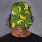 Green Tropical Banana Pattern Print Baseball Cap