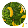 Green Tropical Banana Pattern Print Basketball