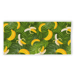 Green Tropical Banana Pattern Print Beach Towel