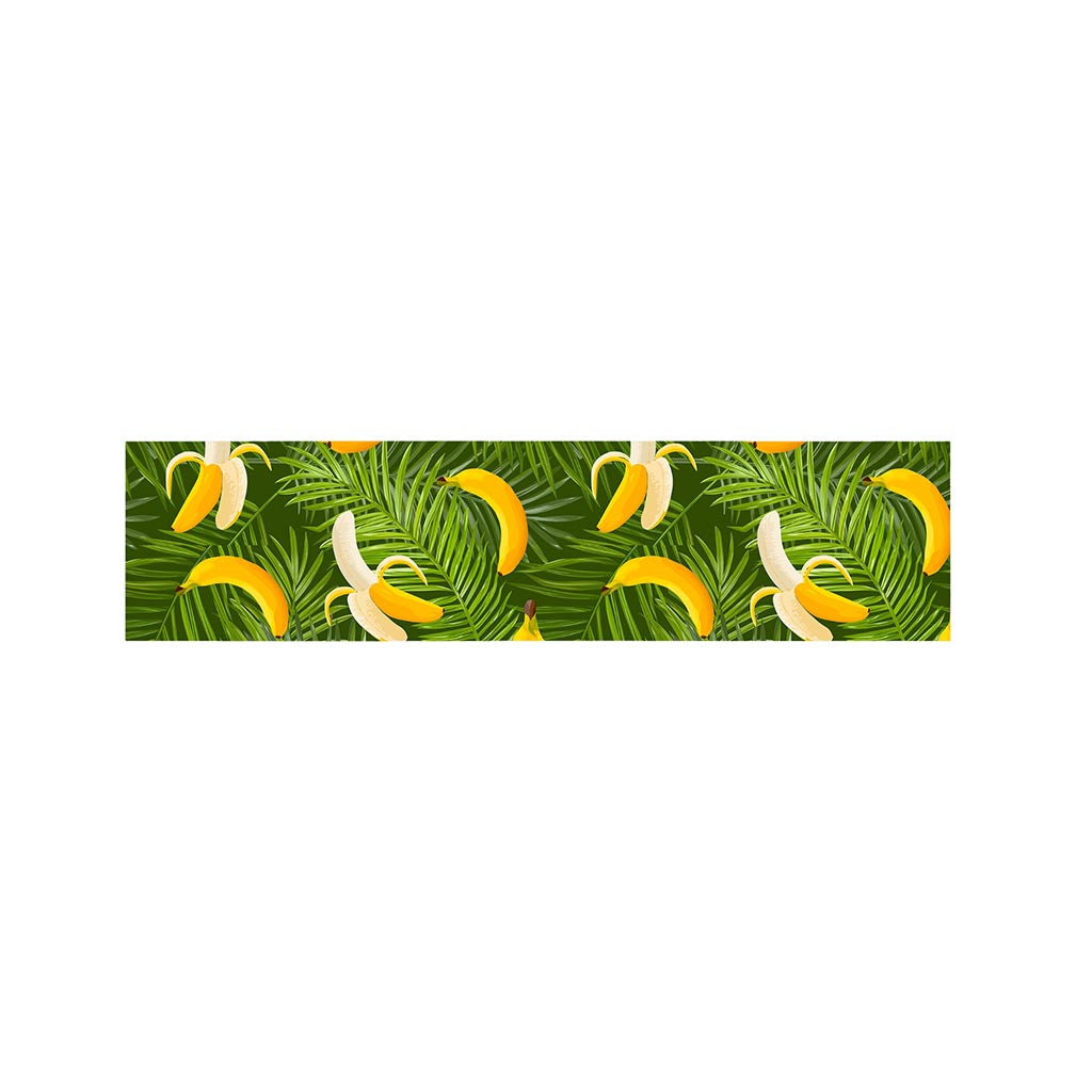 Green Tropical Banana Pattern Print Bed Runner