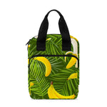 Green Tropical Banana Pattern Print Bible Tote Bag