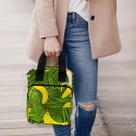 Green Tropical Banana Pattern Print Bible Tote Bag