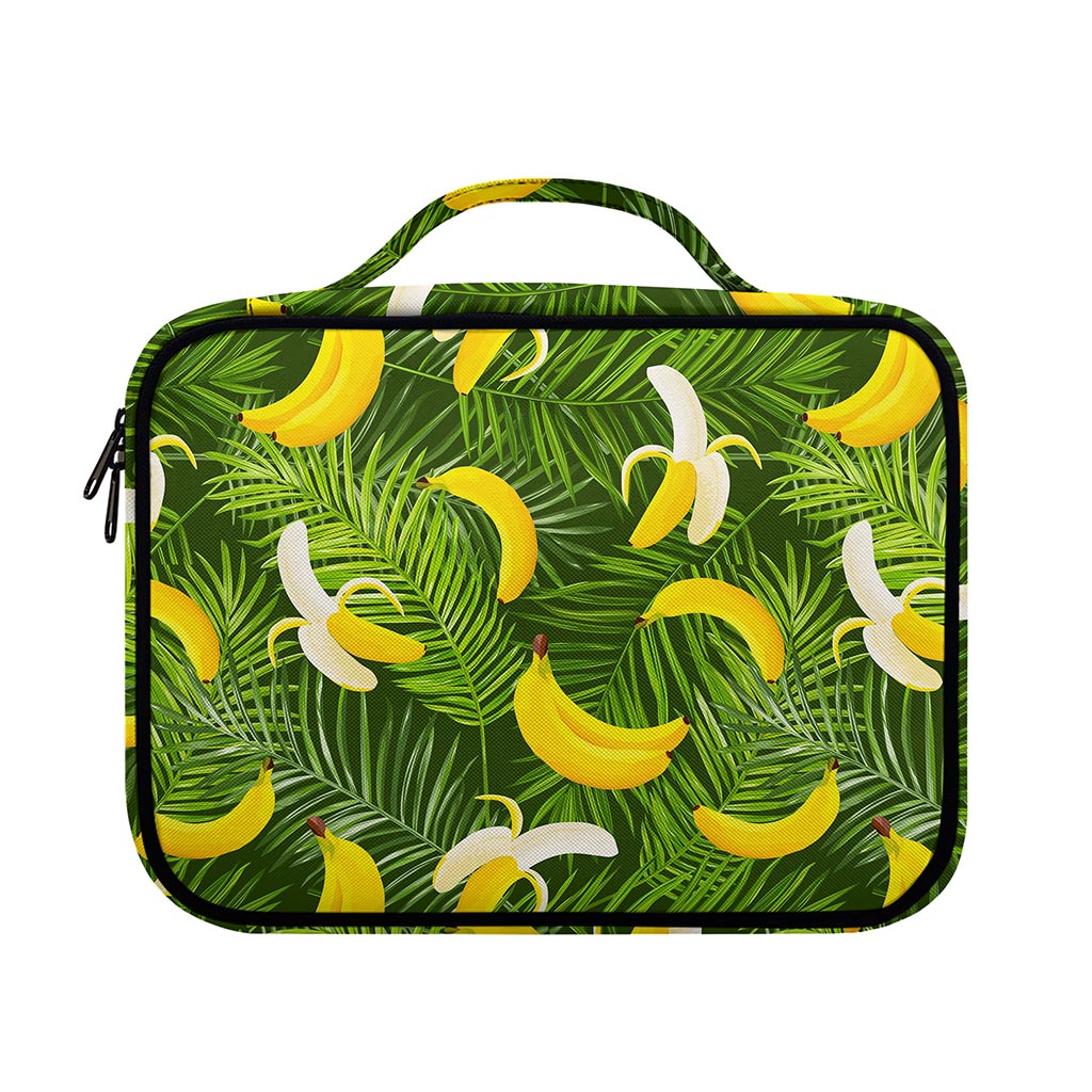 Green Tropical Banana Pattern Print Briefcase Bible Bag