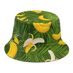 Green Tropical Banana Pattern Print Bucket Hat