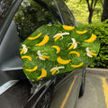 Green Tropical Banana Pattern Print Car Side Mirror Covers
