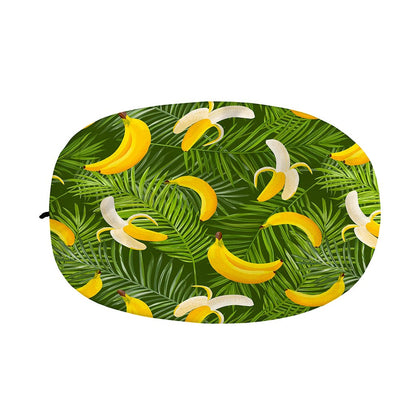 Green Tropical Banana Pattern Print Car Side Mirror Covers