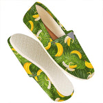 Green Tropical Banana Pattern Print Casual Shoes