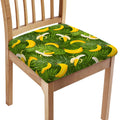 Green Tropical Banana Pattern Print Chair Cushion Cover