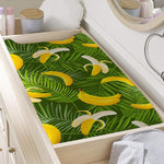 Green Tropical Banana Pattern Print Changing Pad Cover