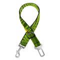 Green Tropical Banana Pattern Print Dog Seat Belt