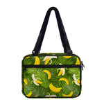Green Tropical Banana Pattern Print Double Strap Bible Bag