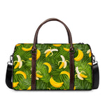 Green Tropical Banana Pattern Print Duffle Bag