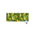 Green Tropical Banana Pattern Print Extended Mouse Pad