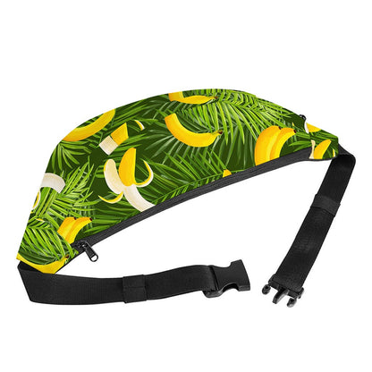 Green Tropical Banana Pattern Print Fanny Pack