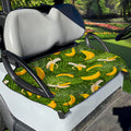 Green Tropical Banana Pattern Print Golf Cart Seat Cover