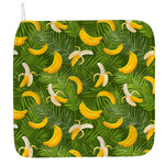 Green Tropical Banana Pattern Print Hand Towel