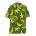 Green Tropical Banana Pattern Print Hawaiian Shirt