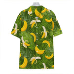 Green Tropical Banana Pattern Print Hawaiian Shirt