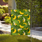 Green Tropical Banana Pattern Print House Flag