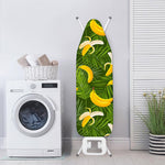 Green Tropical Banana Pattern Print Ironing Board Cover