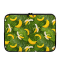 Green Tropical Banana Pattern Print Laptop Sleeve