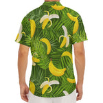 Green Tropical Banana Pattern Print Men's Deep V-Neck Shirt