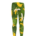 Green Tropical Banana Pattern Print Men's Leggings