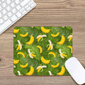 Green Tropical Banana Pattern Print Mouse Pad