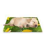 Green Tropical Banana Pattern Print Pet Cooling Mat Cover
