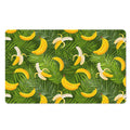 Green Tropical Banana Pattern Print Polyester Doormat
