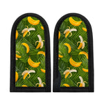 Green Tropical Banana Pattern Print Skillet Handle Cover