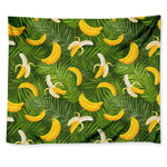 Green Tropical Banana Pattern Print Tapestry