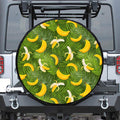 Green Tropical Banana Pattern Print Tire Cover