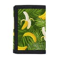 Green Tropical Banana Pattern Print Trifold Wallet