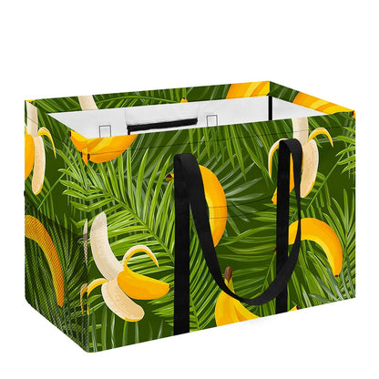 Green Tropical Banana Pattern Print Utility Tote Bag