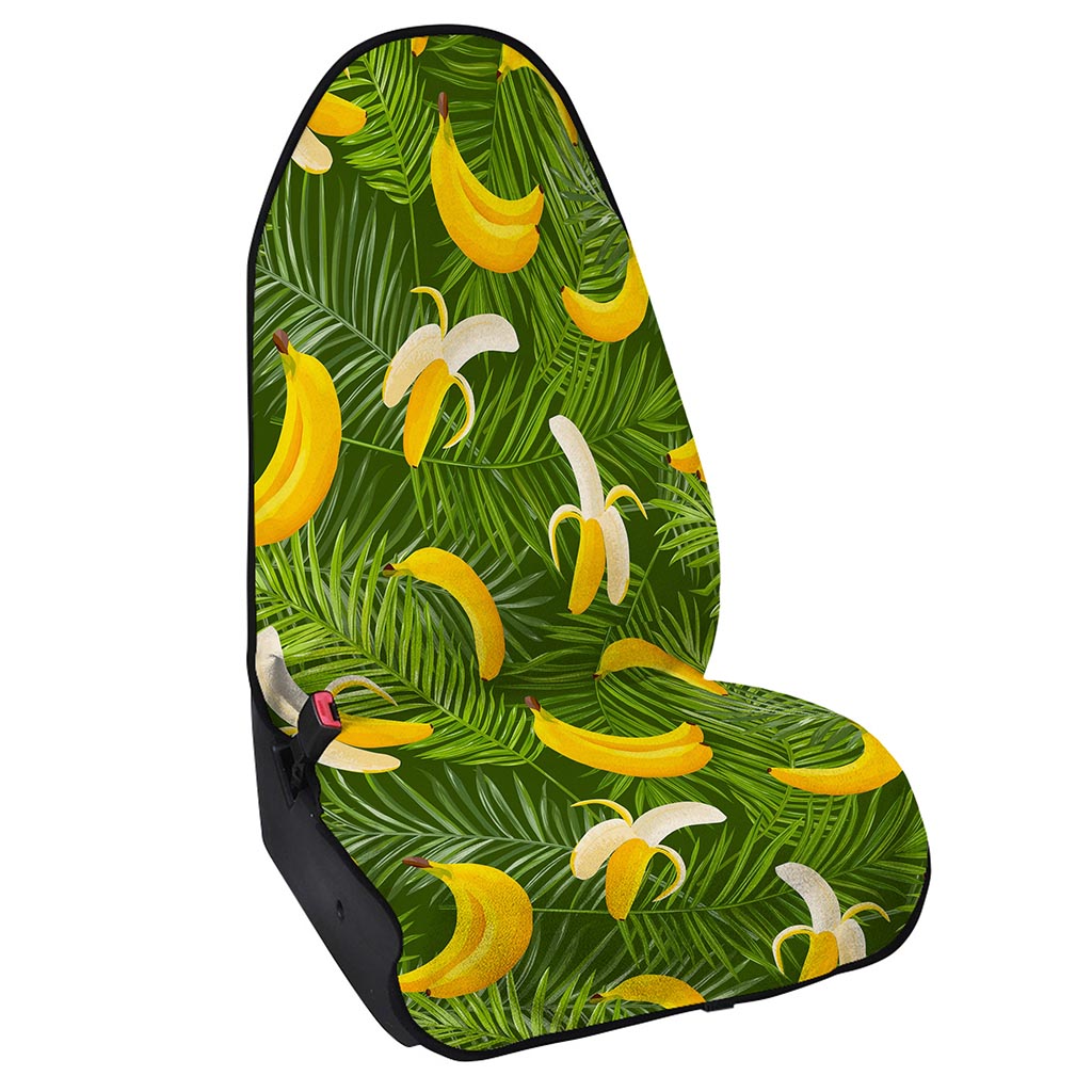 Green Tropical Banana Pattern Print Waterproof Car Seat Cover