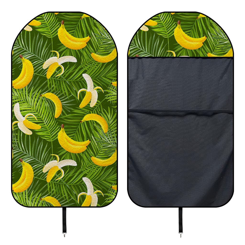 Green Tropical Banana Pattern Print Waterproof Car Seat Cover