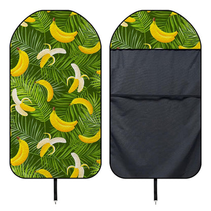 Green Tropical Banana Pattern Print Waterproof Car Seat Cover