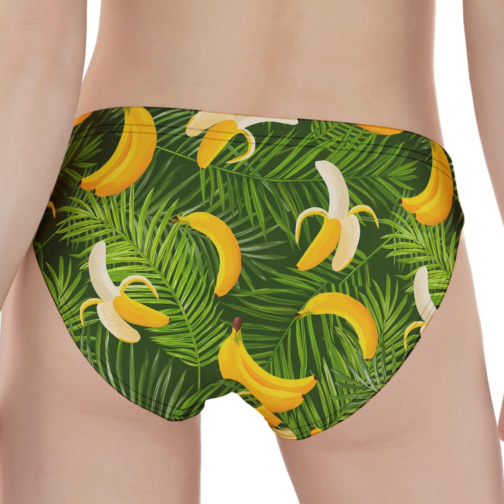 Green Tropical Banana Pattern Print Women's Panties