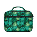 Green Tropical Monstera Pattern Print Briefcase Bible Bag
